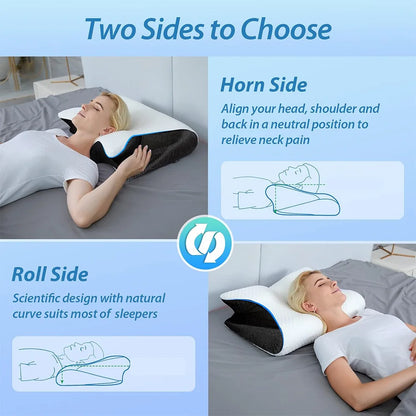 Orthopedic Butterfly Pillow – Neck Support + Free Sleep Guide (Est. 14.99 Value)