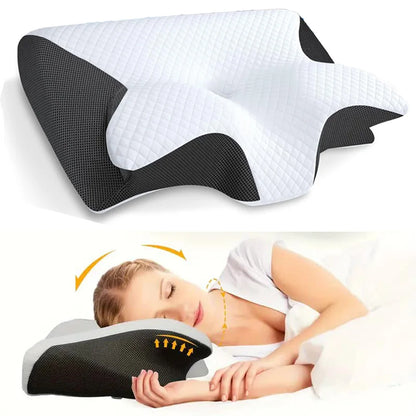 Orthopedic Butterfly Pillow – Neck Support + Free Sleep Guide (Est. 14.99 Value)