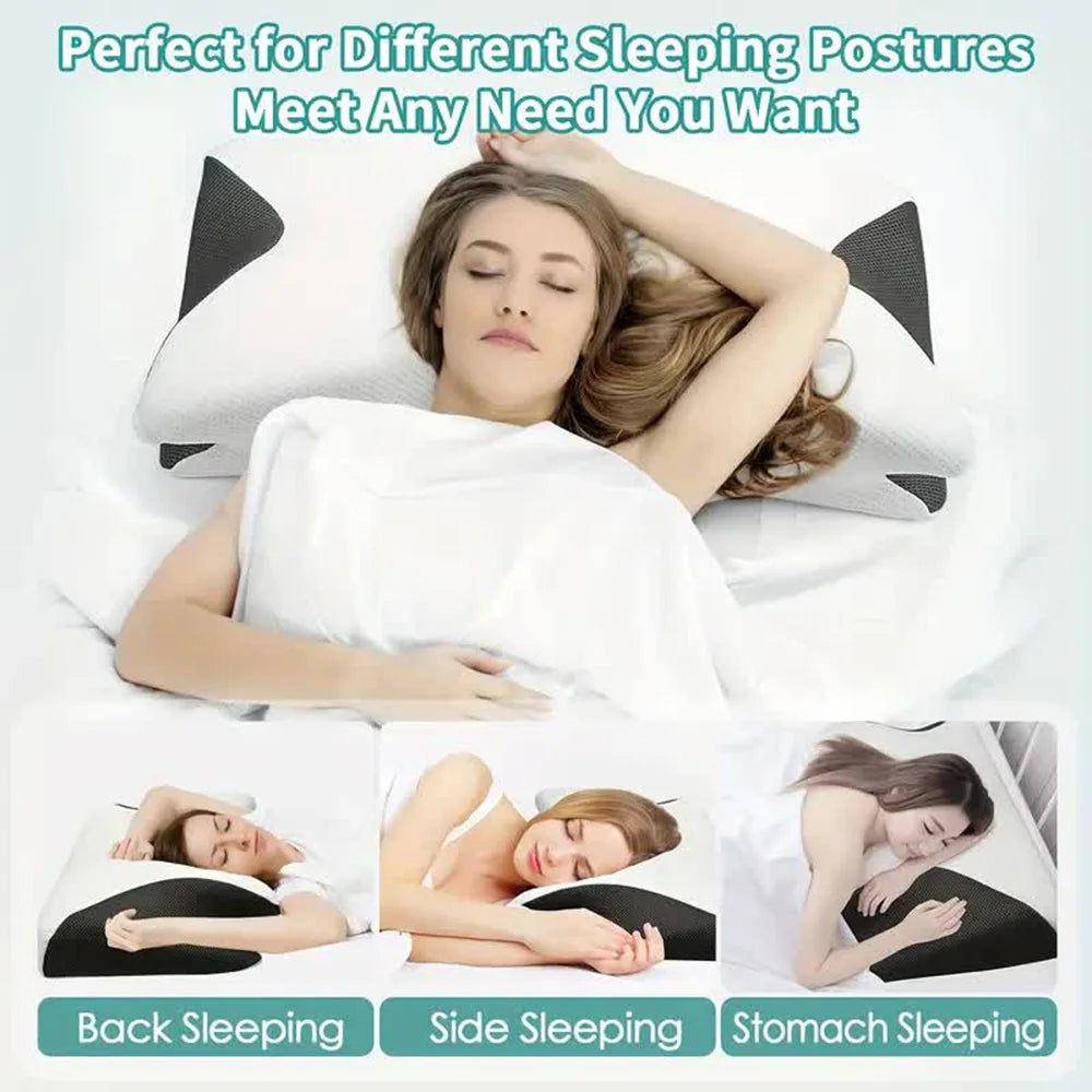 Orthopedic Butterfly Pillow – Neck Support + Free Sleep Guide (Est. 14.99 Value)